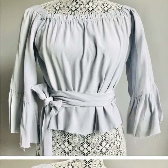 Jen’s Pirate Booty romantic boho wrap blouse top - Picture 1 of 10